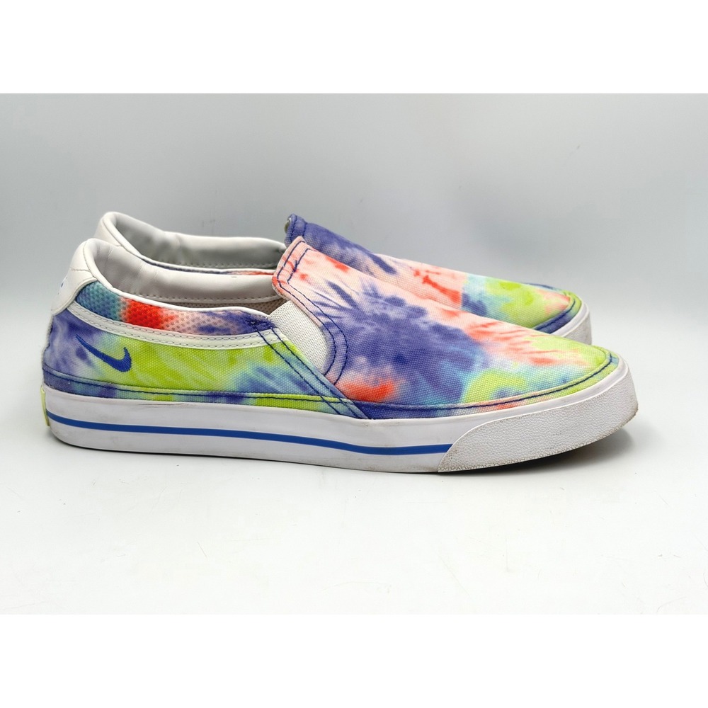 Nike Court Legacy Slip On Womens 8.5 Tie Dye Multicolor Sneakers CZ1752-900